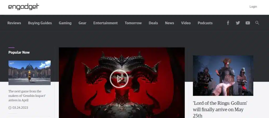 Engadget Homepage