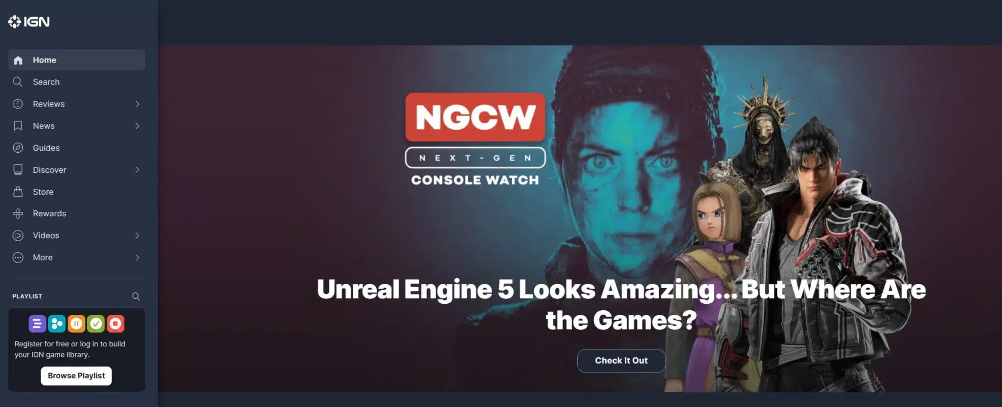 IGN-Homepage