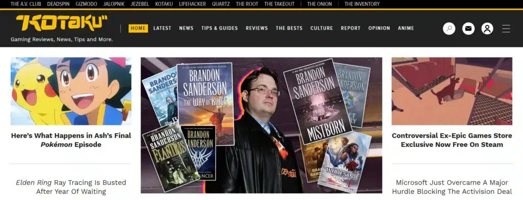 Kotaku Homepage
