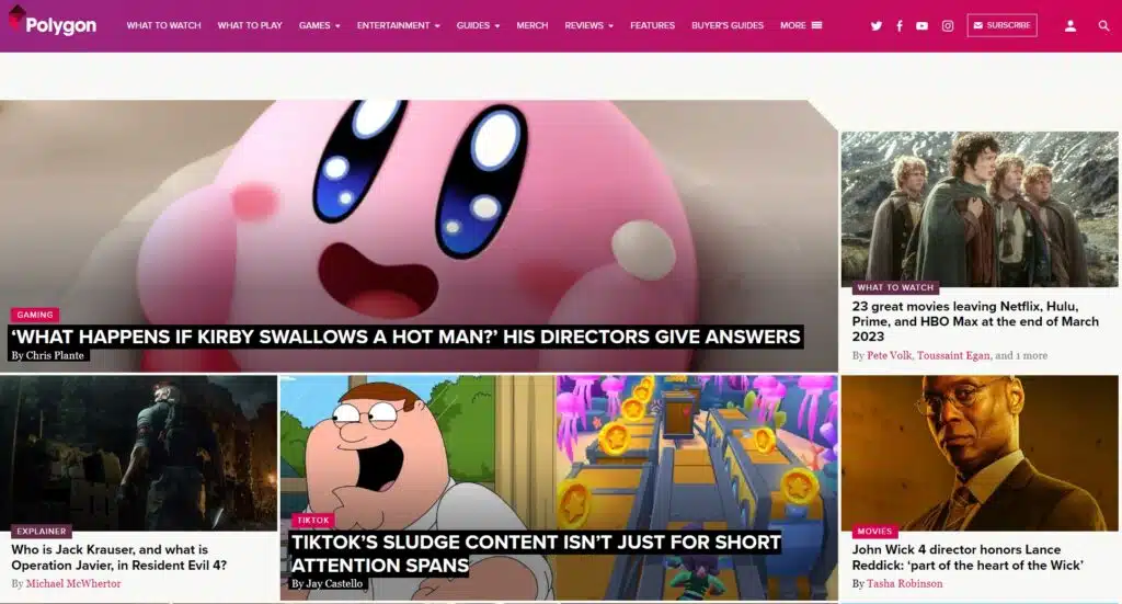 Polygon.com Homepage