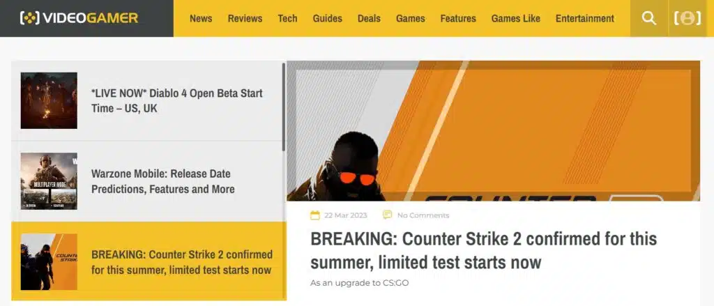 VideoGamer Homepage